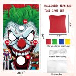 Halloween Games, Funny Clown Toss Game, with 4 Bean