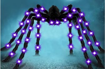78" Jumbo Halloween Light up Spider Scary Giant Spider
