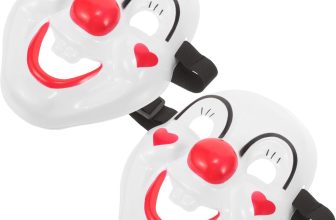 2pcs Clown Masquerade Mask Full Face Clown Masks Creepy