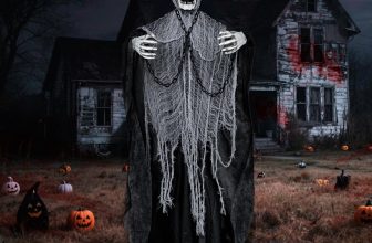 72" Outdoor Halloween Decorations Skeleton Life Size