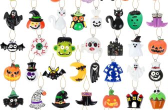 36PCS Mini Resin Halloween Ornaments - Tiny Hanging