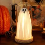 Halloween Ghost Decor Light – Light Up Ghost in Glass