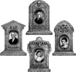 Graveyard Tombstones Halloween Decorations Outdoor: