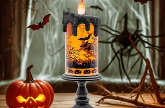 Halloween Snow Globe Flameless Candle – Lighted