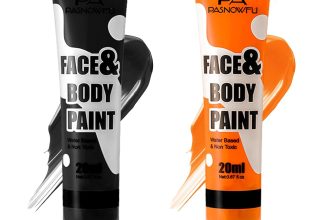 Black and Orange Face Paint - Water-Based Non-Toxic