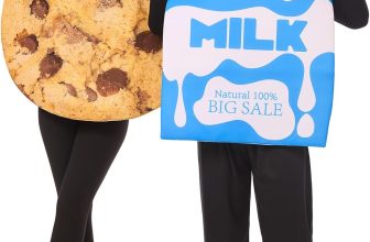 2Pcs Milk and Cookie Costume Adult Couples Halloween