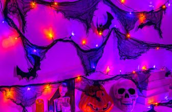 Halloween Lights Battery Operated or USB, Creepy Cloth