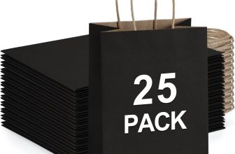 BagDream Kraft Paper Bags 25Pcs 5.25x3x8 Inches Small