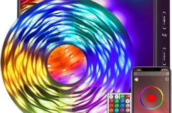 KSIPZE 100ft Led Strip Lights RGB Music Sync Color