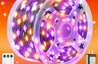 Tcamp 164FT 500 LED Orange Purple Halloween Lights