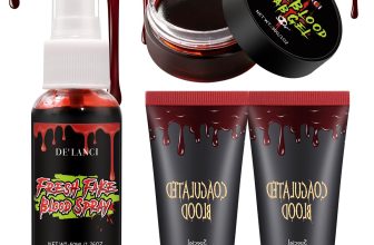 Halloween Fake Blood Makeup Kit Essentials-4pcs, SFX