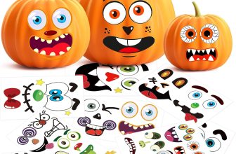 Halloween Pumpkin Decorating Stickers - 26 Sheets 56