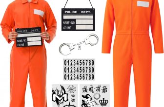 Deaboat Prisoner Jumpsuit Men Halloween Costume -