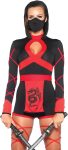 Leg Avenue Women's 3 Pc Dragon Ninja Costume with