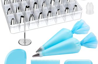Kootek 32-Piece Piping Bags and Tips Set with 24 Icing