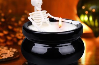 Skeleton Candle Halloween Decorations Indoor, Gothic