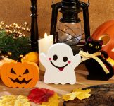 QINJIEJIE Cute Halloween Decorations for Indoor 3 Pcs