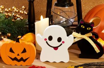 QINJIEJIE Cute Halloween Decorations for Indoor 3 Pcs