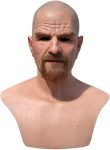 Latex Old Man Mask Halloween Realistic Human Full Head