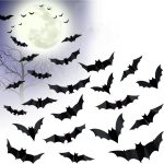 Halloween Decorations 3D Bats Wall Decor 96 PCS