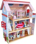 KidKraft Chelsea Doll Cottage Wooden Dollhouse with 16