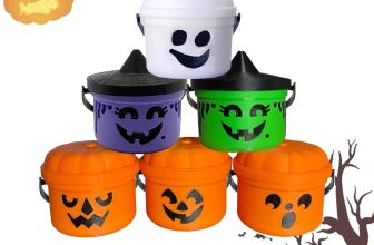 Spooky Mini Boo Bucket Figurines，Mini Boo Halloween