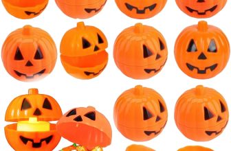 10Pcs Halloween Plastic Pumpkin Storage Candy Box
