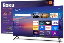 Roku Smart TV 2025 – 55-Inch Select Series, 4K HDR TV –