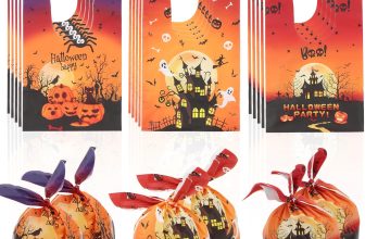 Semato Halloween Treat Bags, 50 Pcs Halloween Goodie