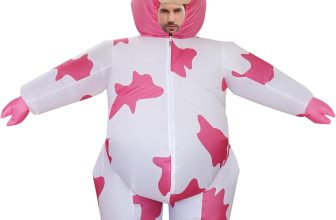 RHYTHMARTS Inflatable Cow Costume Adult Blow Up Costume