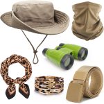 Safari Costume Outfit for Women Sun Bucket Hat Leopard
