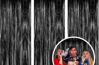 3 Pack Black Fringe Backdrop Streamers Halloween Party