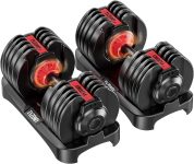 Adjustable Dumbbells Set of 2，Free Weights Dumbbells