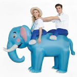 2026 Couple Inflatable Elephant Costume, 2-Person