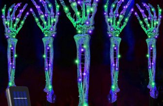 Halloween Decorations 5 Pack Solar Powered Skeleton Arm