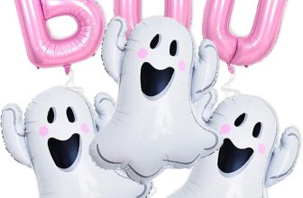 Halloween Party Decorations Balloons - Pink Boo Balloon