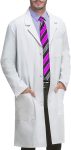 VOGRYE Professional Lab Coat for Men Women Long Sleeve,