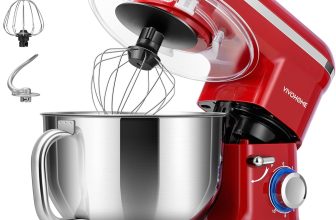 VIVOHOME Stand Mixer, 660W 10 Speed 6 Quart Tilt-Head