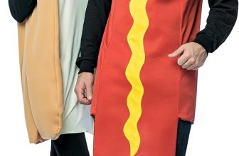 Rasta Imposta Hot Dog and Bun Couples Costume, Packaged