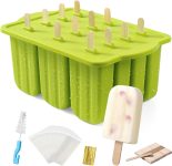 Popsicles Molds, MEETRUE 12 Pieces Silicone Popsicle