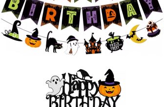 Halloween Birthday Banner Party Decorations Kids