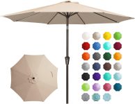 JEAREY 9FT Outdoor Patio Umbrella Outdoor Table
