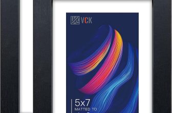 VCK 5x7 Picture Frame Set of 2 - Black, Textured