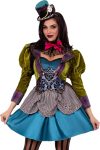 Leg Avenue Women's 3 Piece Deluxe Mad Hatter Costume