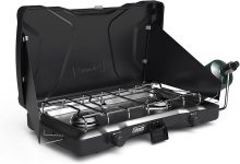 Coleman Triton 2-Burner Propane Stove, Portable Camping