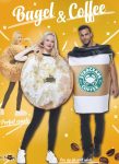 EraSpooky Unisex Adult Couples Bagel Coffee Costume 2