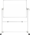 VIZ-PRO Double-Sided Magnetic Mobile Whiteboard, 48 x