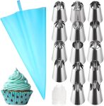 12PCS Large Piping Tips Set, Stainless Steel Frosting
