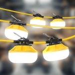 LED Construction String Lights: 50FT IP65 Waterproof