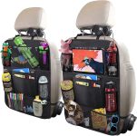 Car Backseat Organizer with 10" Table Holder, 9 Storage